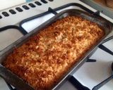 A picture of step 6 of Vickys Coconut Crunch Loaf Cake GF DF EF SF NF.