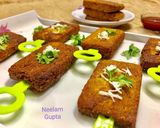 A picture of step 6 of Paneer rice cutlets/bar.