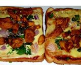 A picture of step 6 of Chicken Bread pizza.