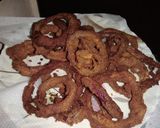 A picture of step 7 of Crispy onion rings#Appetizzer#myfavriteasterdish.