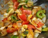 A picture of step 3 of Quick Schezwan paneer.