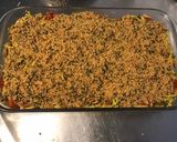 Une image de l'étape 10 de Gratin de spatzles au thon, poivrons rouges et emmental en panure épicée.