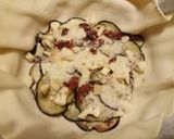 A picture of step 2 of Sun-dried tomato, scamorza and aubergine pie.