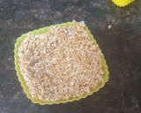 A picture of step 3 of Rajgira jaggery tart with caramelized apple and nuts.