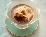 A picture of step 2 of Vanilla Ice Cream Topped with Coffee.