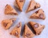 A picture of step 8 of Coffee & Chocolate Scones with Pancake Mix.