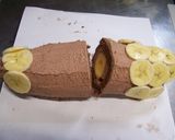 A picture of step 15 of Chocolate & Banana Carp Banner Cake for Kid's Day.