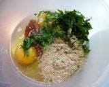 A picture of step 2 of Refreshing Japanese Omelet With Umeboshi Plums and Shiso.