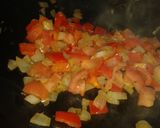 A picture of step 3 of Pisto (Spanish ratatouille).