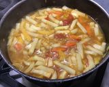 Une image de l'étape 17 de Soupe de navets, carottes, poireau et tomates aux épices tajine.