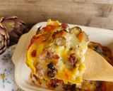 Foto del passaggio 5 della ricetta Lasagna carciofi salsiccia e provola affumicata
