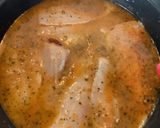 A picture of step 3 of Hake in Green Sauce with Clams and Shrimp.