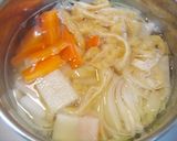 A picture of step 3 of Warm and Comforting Kabocha Squash Houtou (Udon Noodle Soup).
