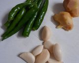 A picture of step 2 of Methi vatana sabji.