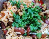A picture of step 4 of Rajma Rice.