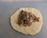 A picture of step 4 of Fatai (Lebanese Meat Pies).