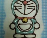 A picture of step 4 of Character Made With Chocolate (Doraemon).