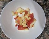 A picture of step 2 of Guava Apple Paneer Chaat.