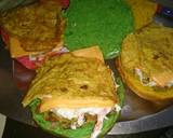 Rainbow colour burger bun recipe step 2 photo
