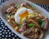 A picture of step 6 of Sweet and Salty Butter and Soy Sauce Stir-fried Udon Noodles.