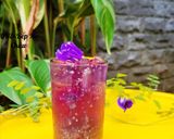 Hình bước làm 3 của món Trà hoa đậu biếc hạt chia