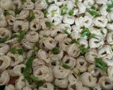 A picture of step 4 of Tortellini with veggies.