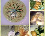 A picture of step 1 of Sig's zucchini and green bean chicken soup.