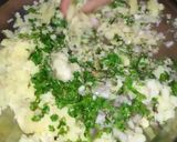 A picture of step 2 of Alu wala naan(potato stuffed bread).