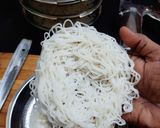A picture of step 6 of String hopper/ Idiyappam.