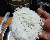 A picture of step 6 of String hopper/ Idiyappam.