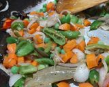 A picture of step 4 of Veg dum biryani.