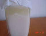 A picture of step 2 of Sake Lees Yeast - Liquid Bread Starter.