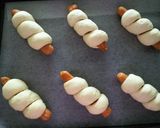 A picture of step 5 of Cheese Wiener Sausage Buns.