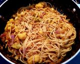 A picture of step 5 of Hakka noodles🍲🍲.