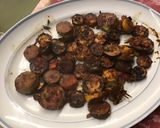 Une image de l'étape 9 de Courgettes tricolores grillées au romarin,tomate et marinade.