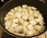 A picture of step 4 of So Creamy! Tender Crab Egg-Drop and Turnip Stew.