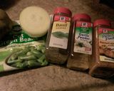 A picture of step 1 of Crockpot porkchops.