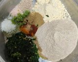 A picture of step 2 of Seasons Freshest Flavours ln A Bowl ----- Methi Muthiya, Ratalu, Tuver Dana, Bateti Nu Shaak.