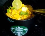A picture of step 2 of Buttery American corn bhel.