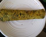 A picture of step 6 of Yam kathi roll.