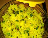 A picture of step 4 of Teiri (sweet rice).