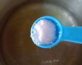 A picture of step 3 of Kodo millet custard pudding.