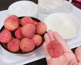 Hình bước làm 2 của món Vải thiều ngâm