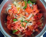Foto del paso 6 de la receta Boquerones al horno con de salsa de picadillo de tomates