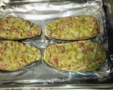 Foto del paso 8 de la receta: Berenjena rellena de verduras y beicon