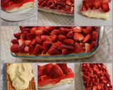 صورة لخطوة 5 من وصفة طبقات الوافل 🧇 مع الكاسترد والفراولة🍓