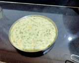 A picture of step 4 of Corn Palak Rava Dhokla.