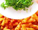 A picture of step 7 of Pasta with Vegetables.