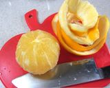 A picture of step 1 of Agar, Honey and Grapefruit Jello.