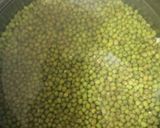 A picture of step 1 of Sprout moong veg.